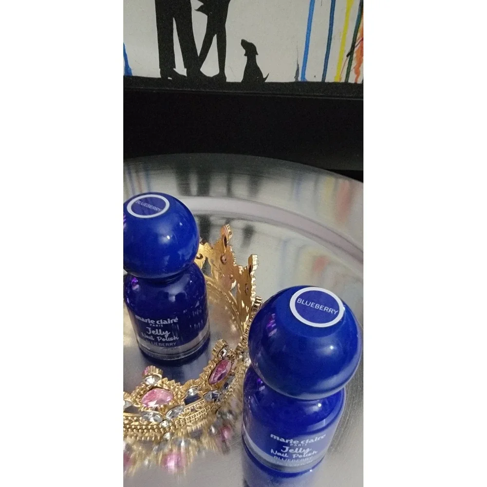 Marie Claire Paris Jelly Nail Polish Blueberry 2 Blue Translucent 13ml 5.00 each